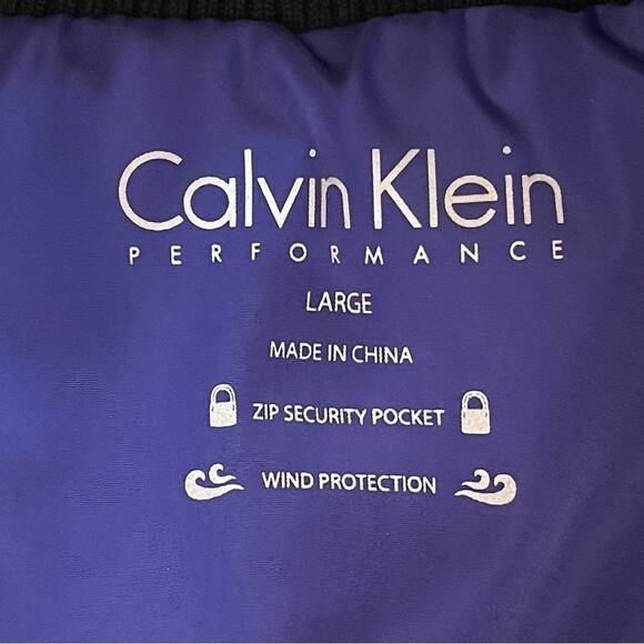 Calvin Klein Cobalt Blue & Black GorpCore Quilted Zippered Vest NWT Size L - Picture 8 of 12